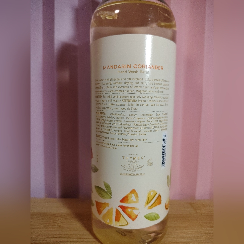 Thymes Mandarin Coriander Hand Wash Refill - 24.5 Fl Oz - Picture 8 of 11